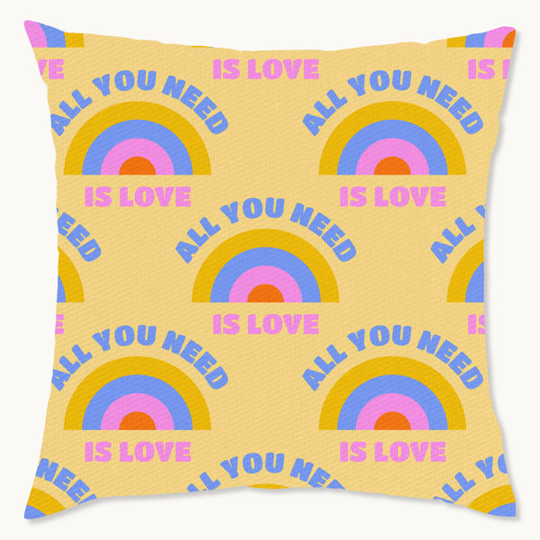 Wynwood Studio Cute Throw Pillow With Insert 18"x18" Geometric Throw